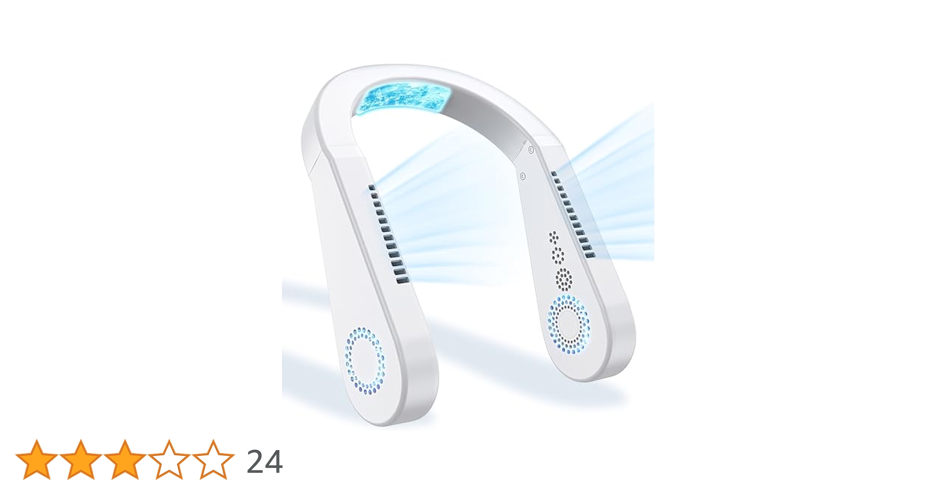 ネッククーラー 7000mAh バッテリー Amazon | 首掛け扇風機 ネッククーラー 【2024年新登場・瞬間